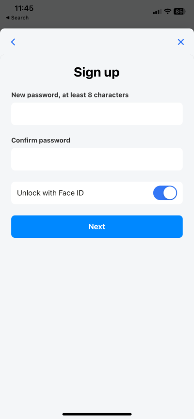 Create Password